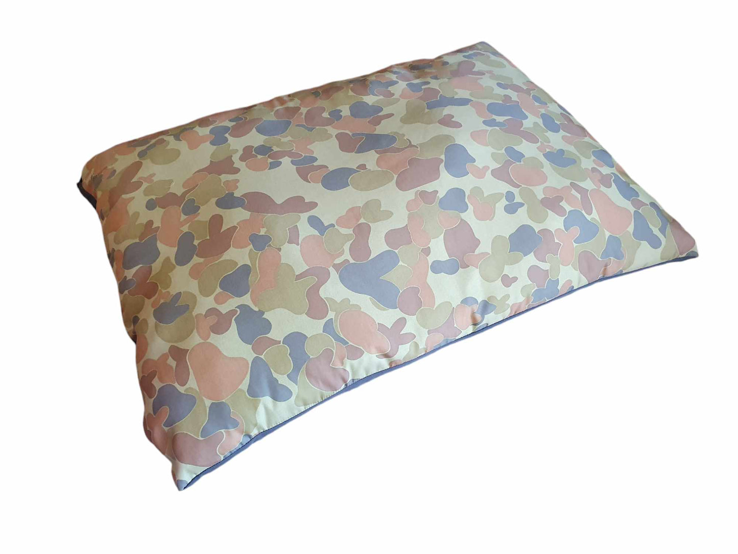 Green Camo Pet Cushion With Zip Off Washable Cover