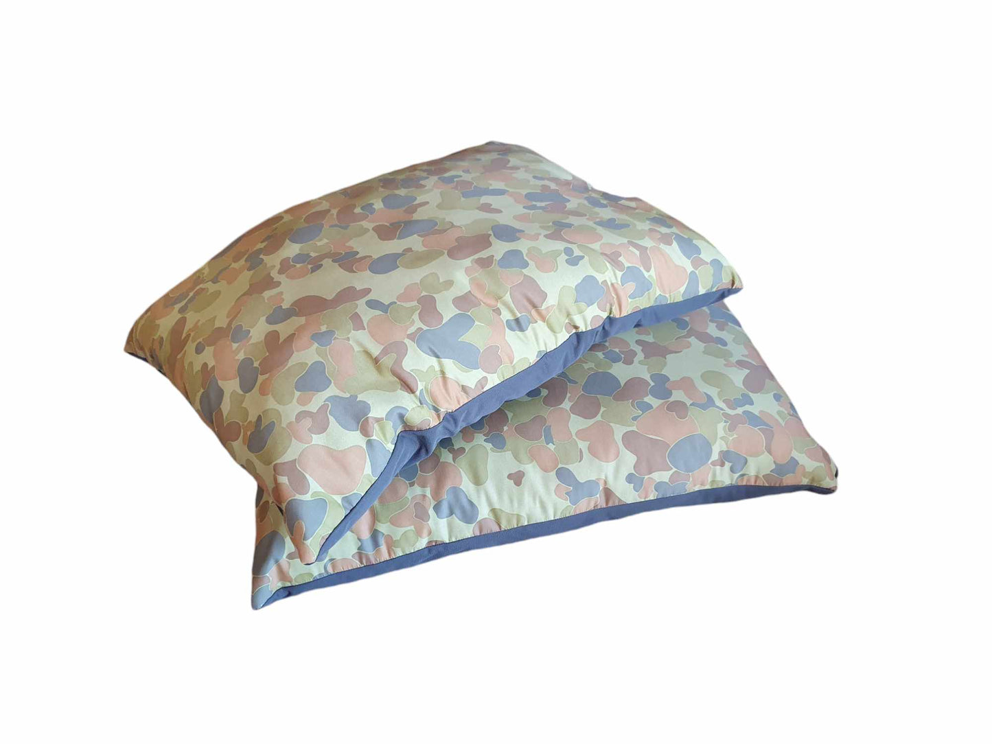 Green Camo Pet Cushion With Zip Off Washable Cover