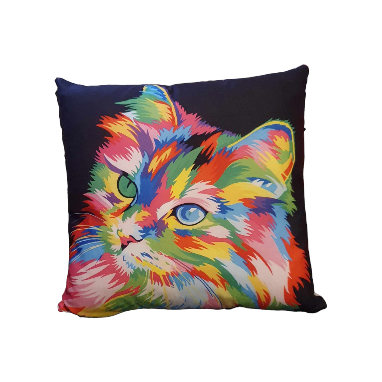 Beautiful Colourful Cat Throw Cushion