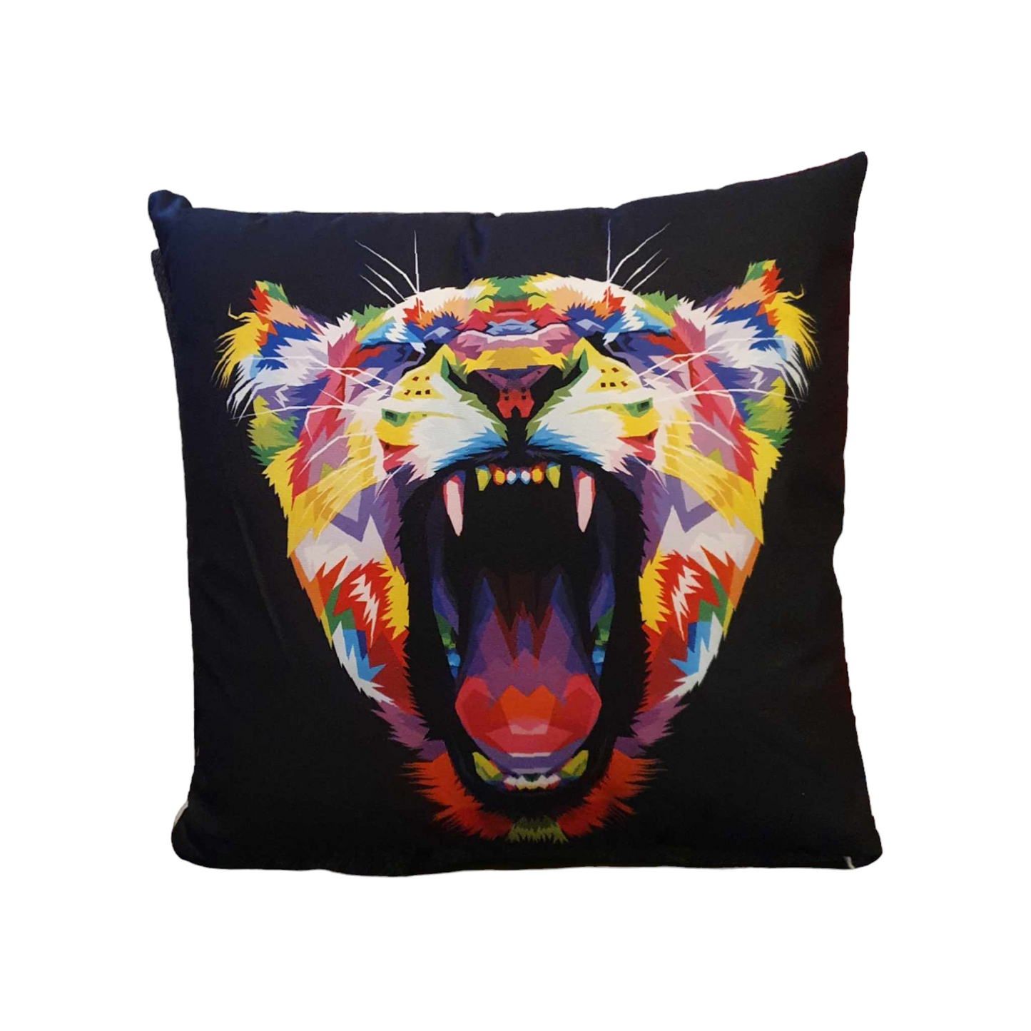 Colourful Big Cat Throw Cushion