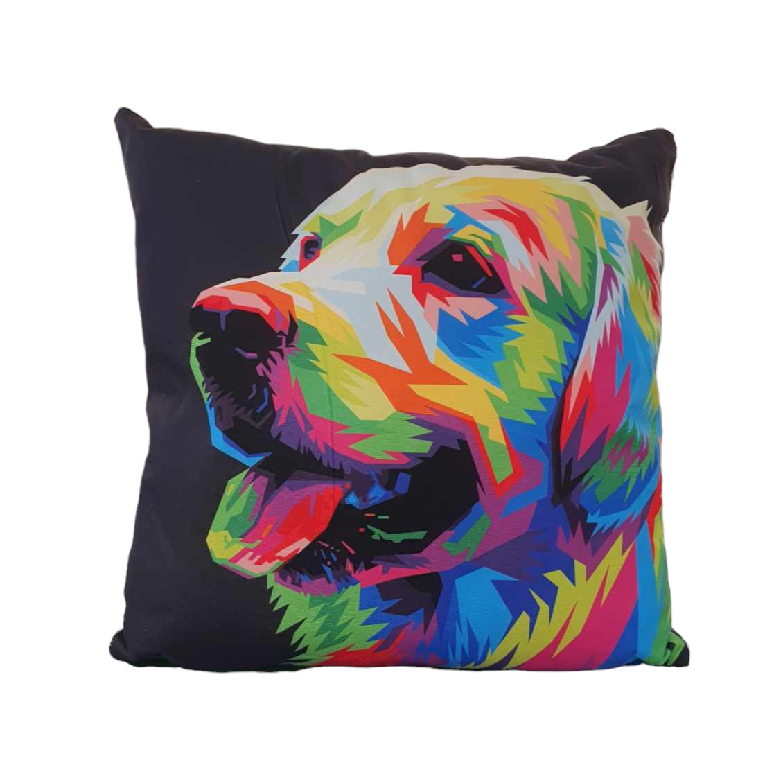 Colourful Labrador Throw Cushion