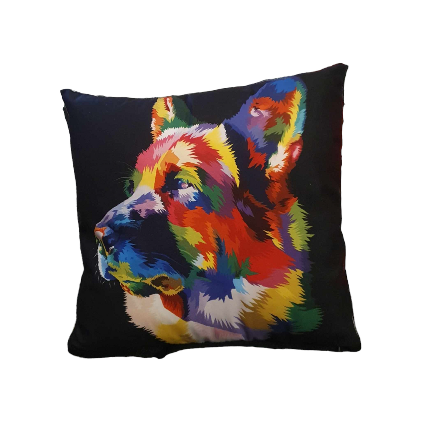 Colourful German Shepard Throw Cushion