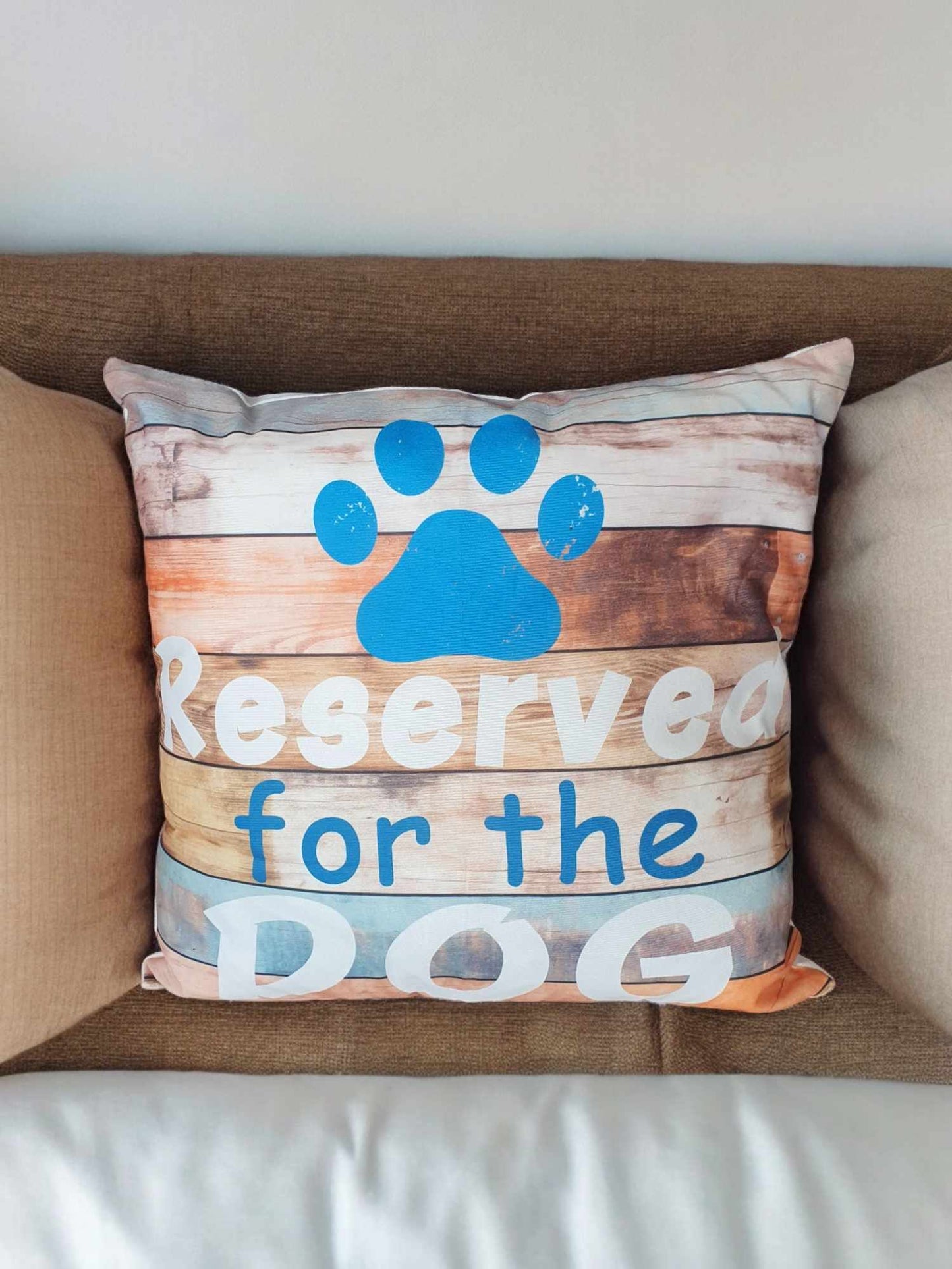 Reserved for the Dog Throw Cushion