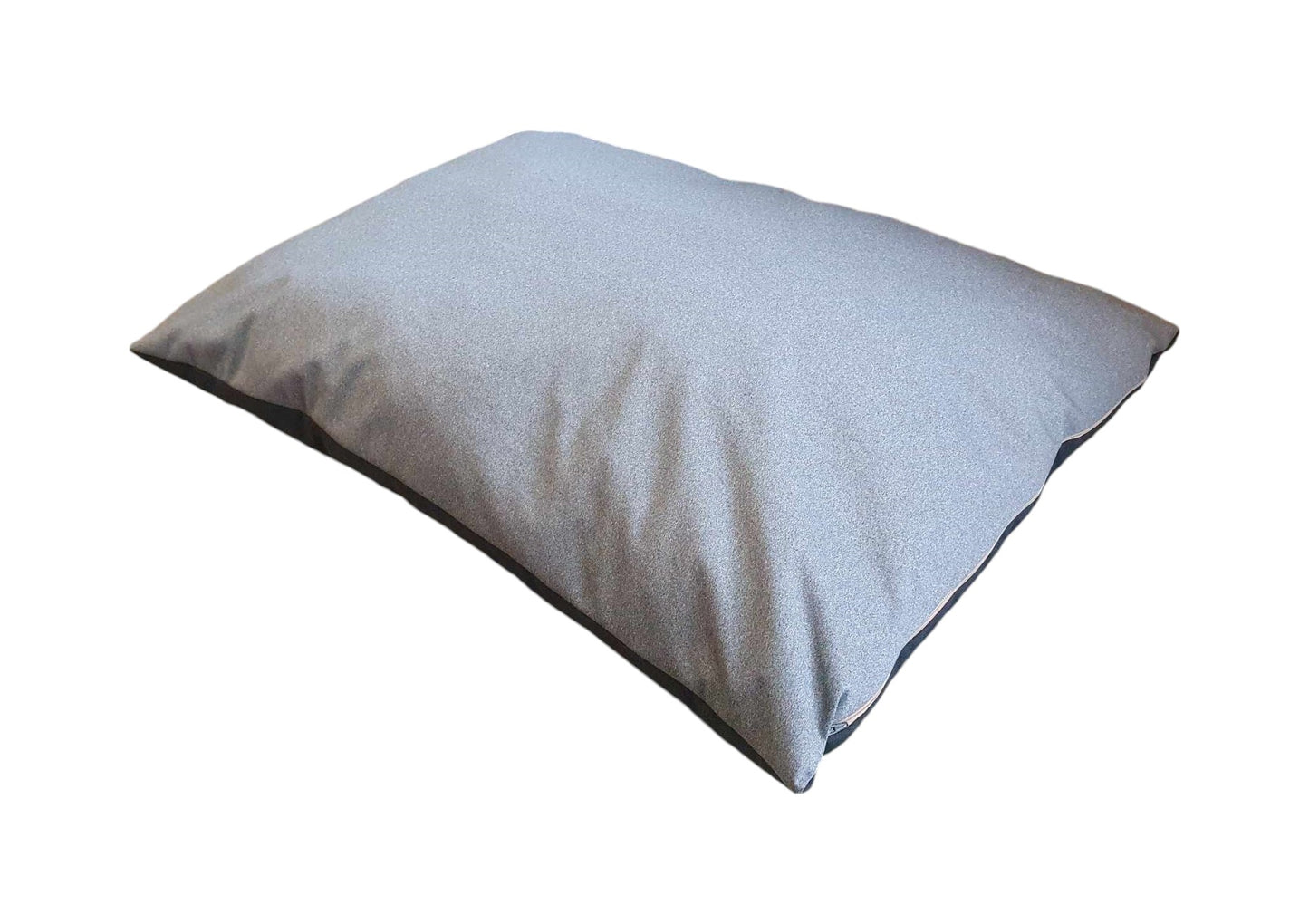 Grey Pet Cushion With Zip Off Washable Cover