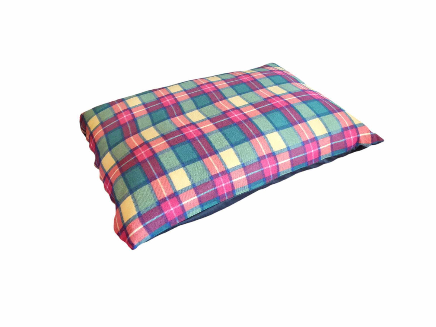 Soft Fleece Multicoloured Pet Cushion With Zip Off Washable Cover