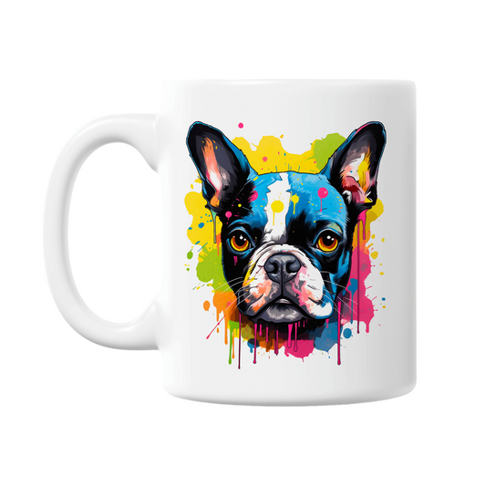 Boston Terrier Dog 11oz Printed Mug