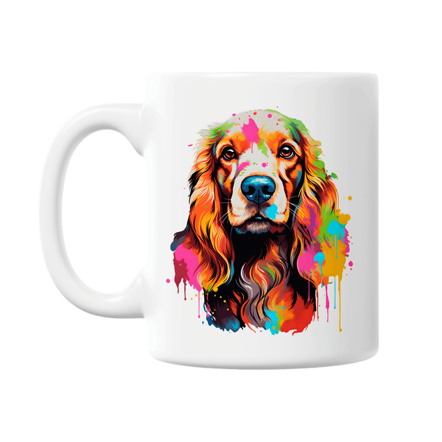 Cocker Spaniel Colourful 11oz Printed Dog Mug