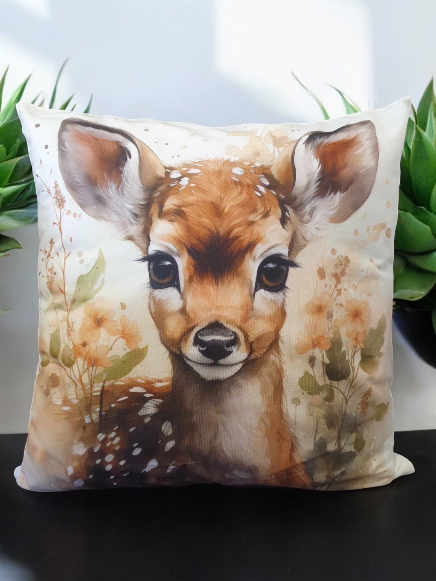 Cute Deer Throw Cushion