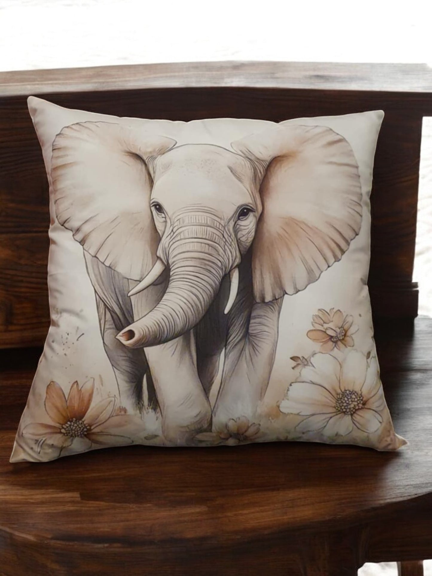 Elephant Throw Cushion