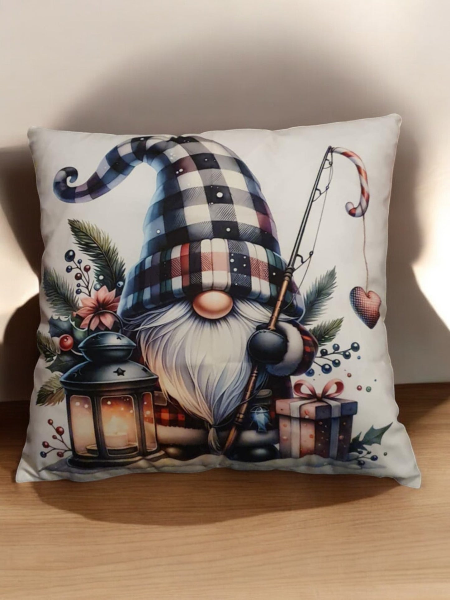 Christmas Gnome Throw Cushion