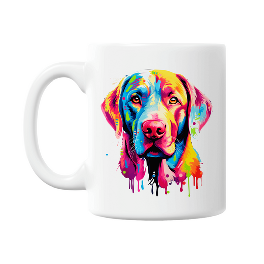 Colourful Labrador 11oz Printed Dog Mug