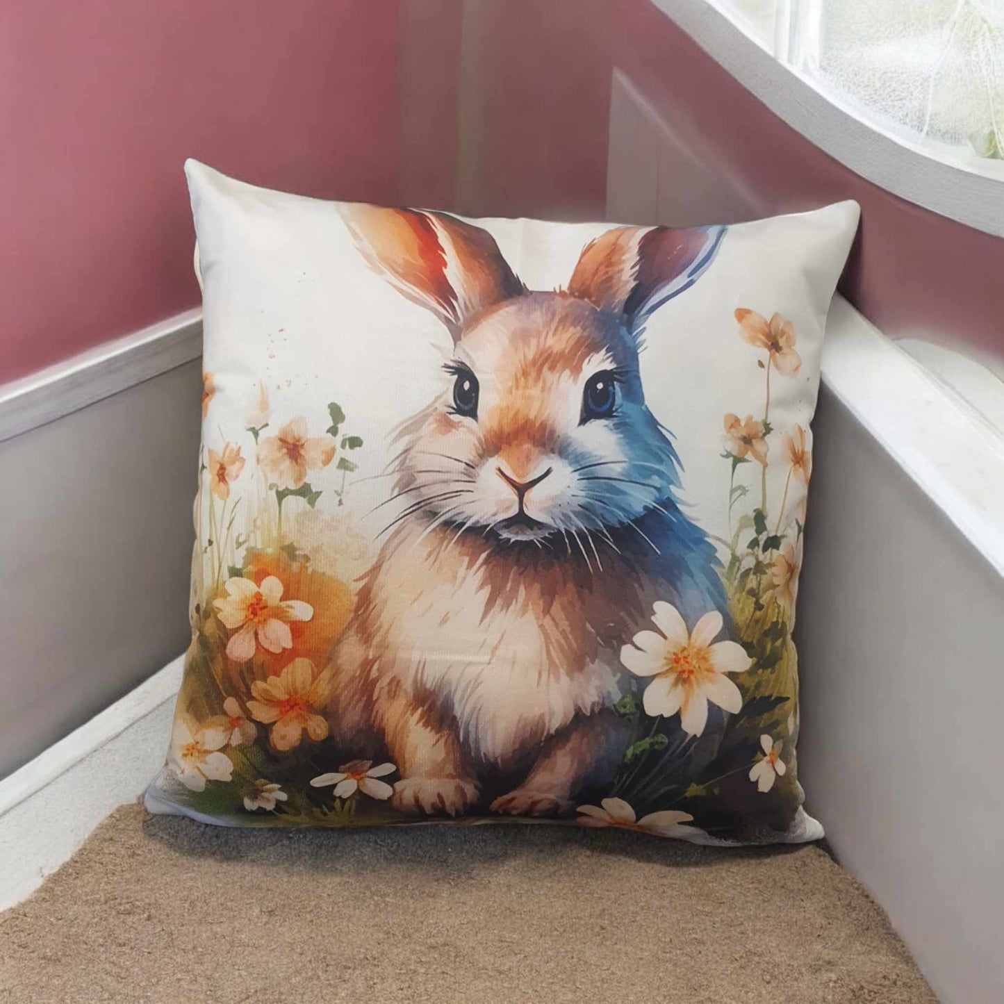 Cute Rabbit Throw Cushion