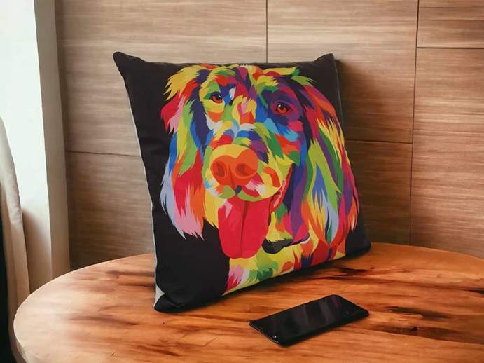 Colourful Springer Throw Cushion