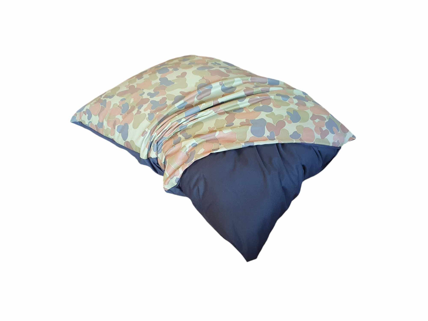 Green Camo Pet Cushion With Zip Off Washable Cover