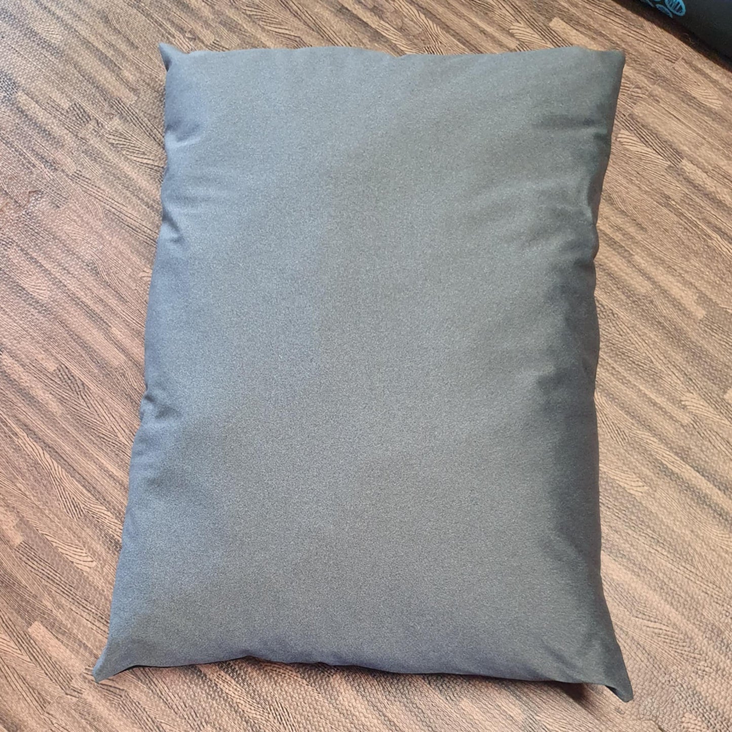 Grey Pet Cushion With Zip Off Washable Cover