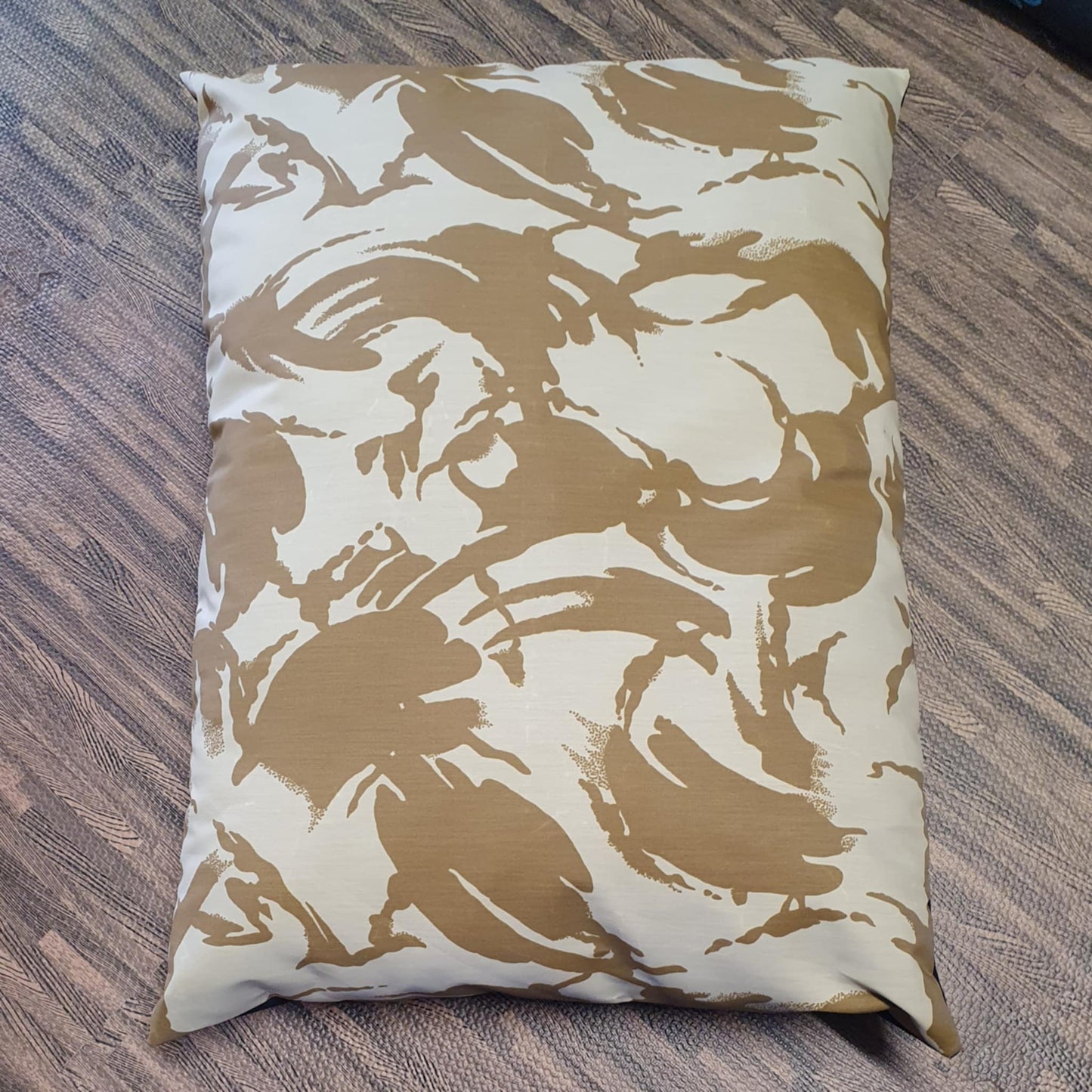 Desert Camo Pet Cushion With Zip Off Washable Cover