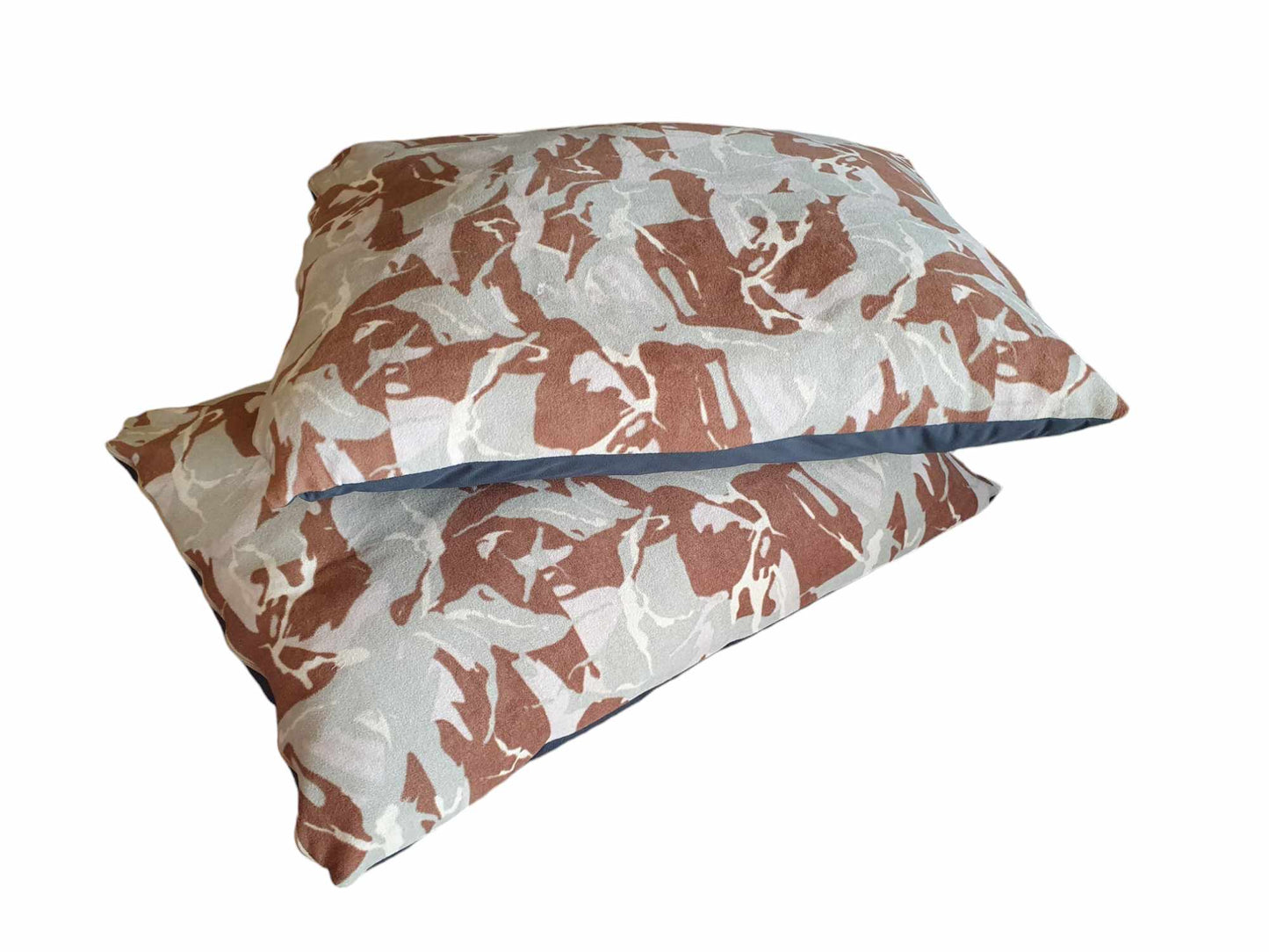 Soft Fleece Camouflage Pet Cushion With Zip Off Washable Cover