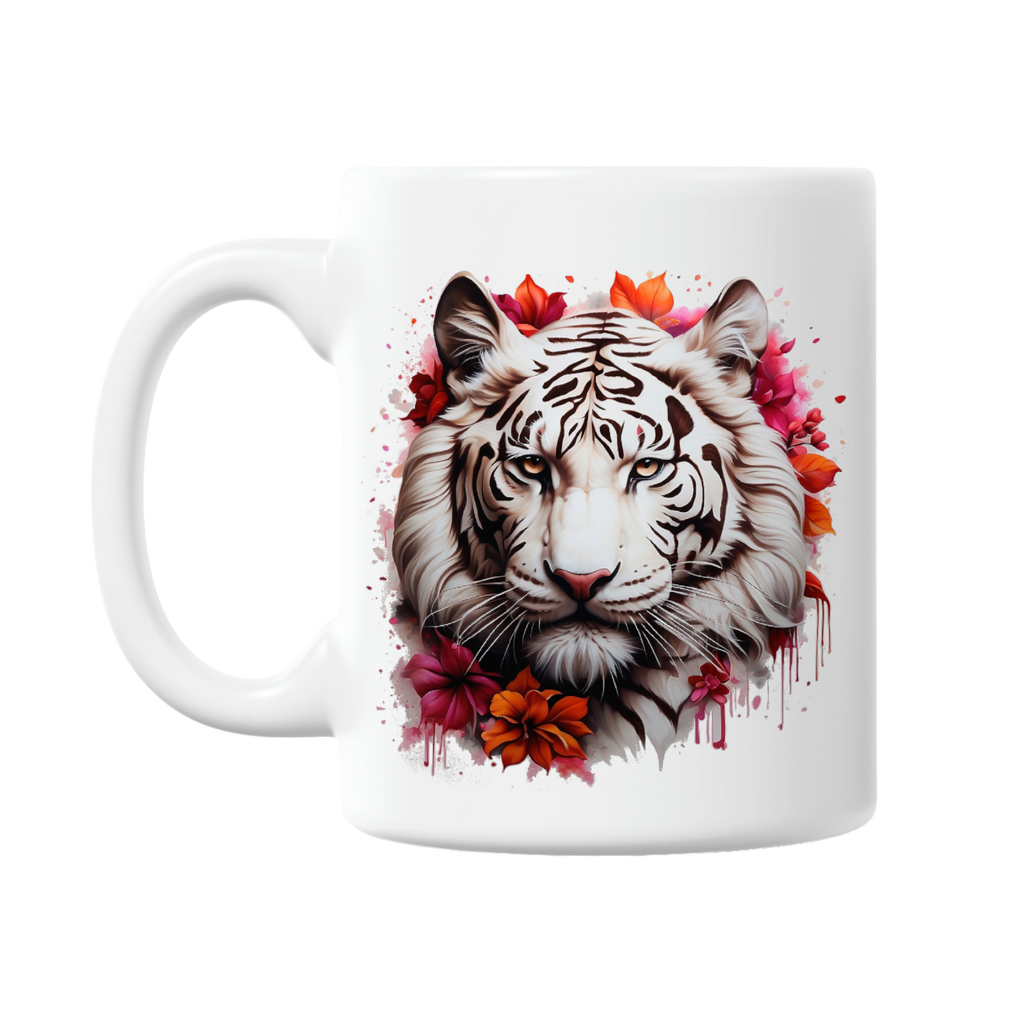 Majestic White Tiger 11oz Printed Mug (6 Designs)