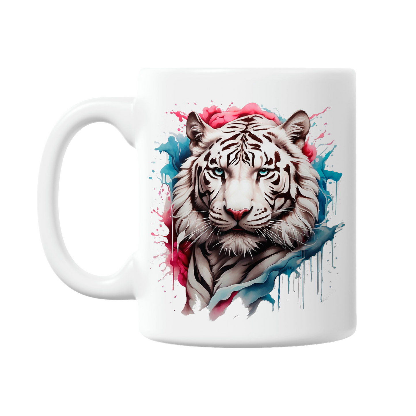 Majestic White Tiger 11oz Printed Mug (6 Designs)