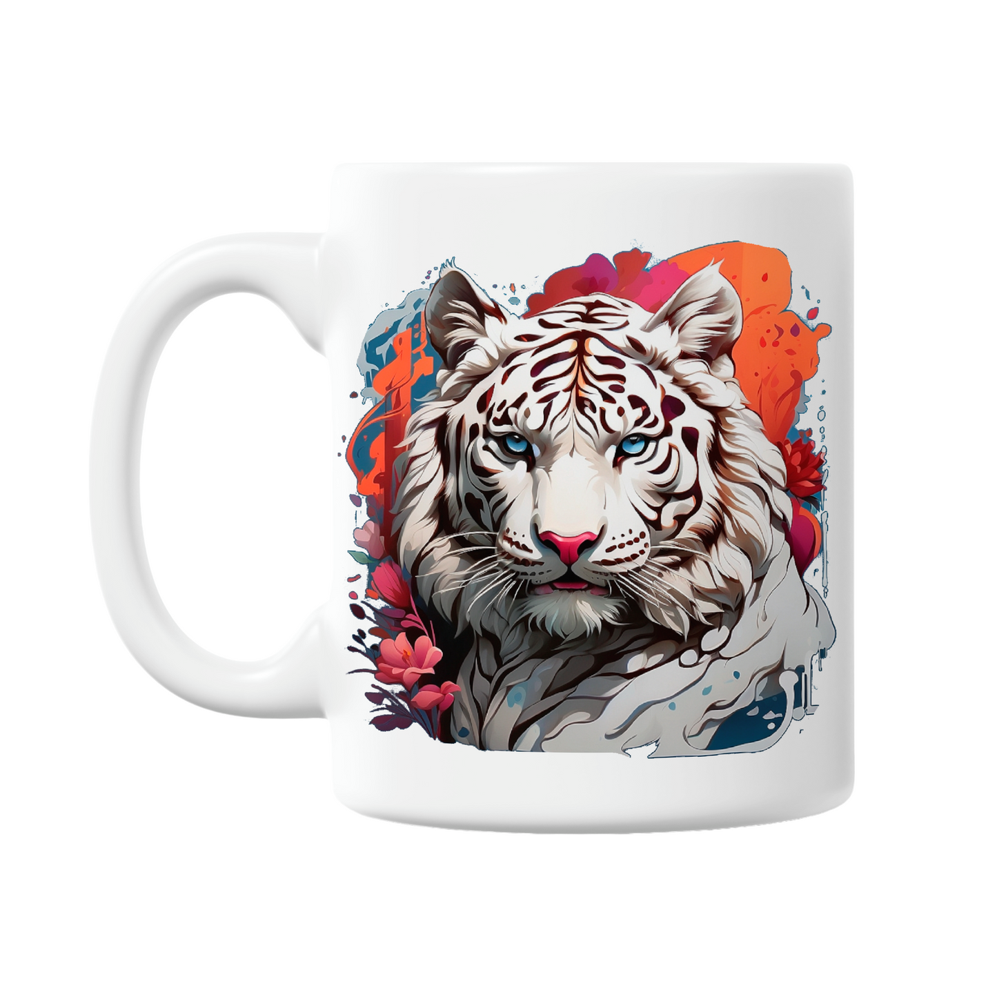 Majestic White Tiger 11oz Printed Mug (6 Designs)