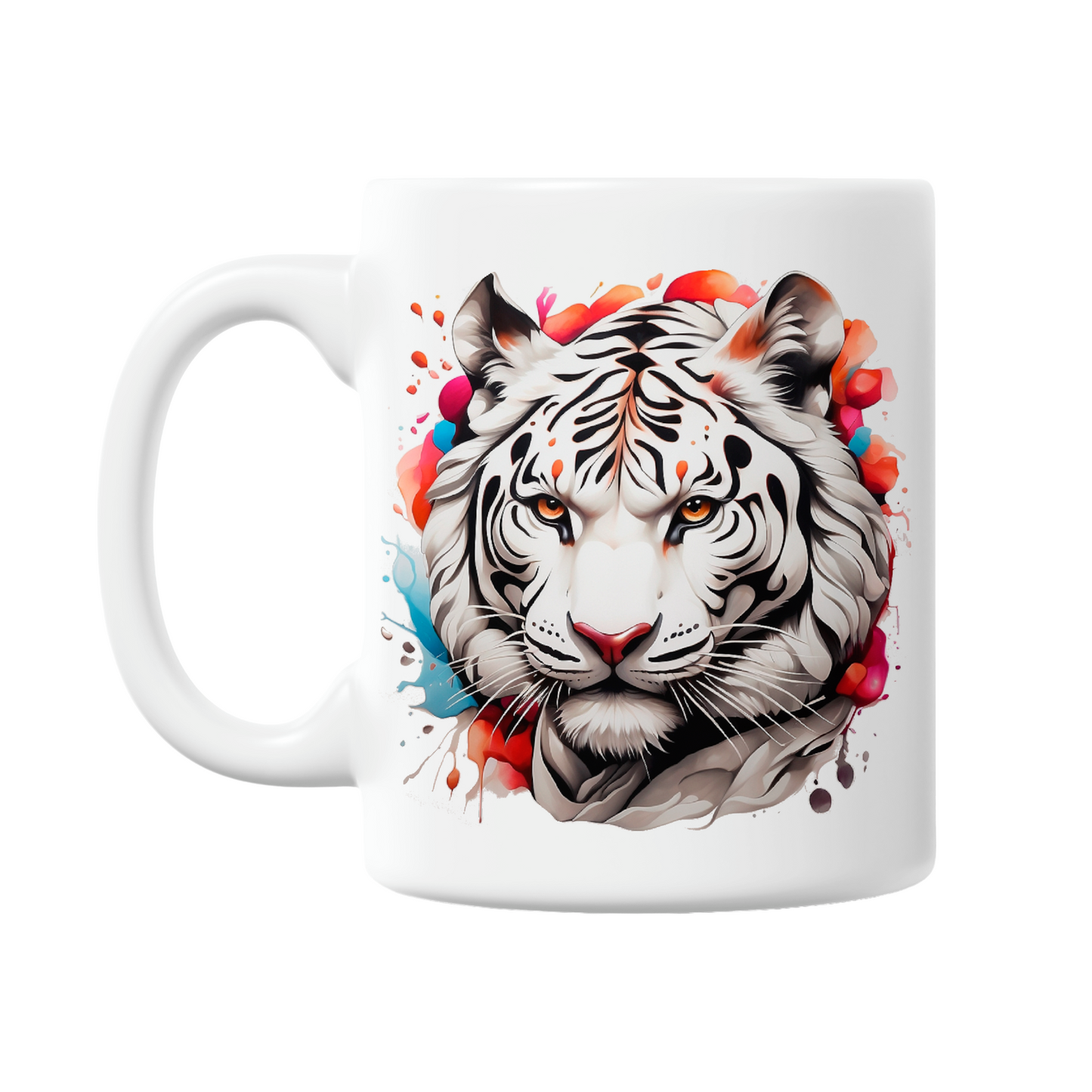 Majestic White Tiger 11oz Printed Mug (6 Designs)