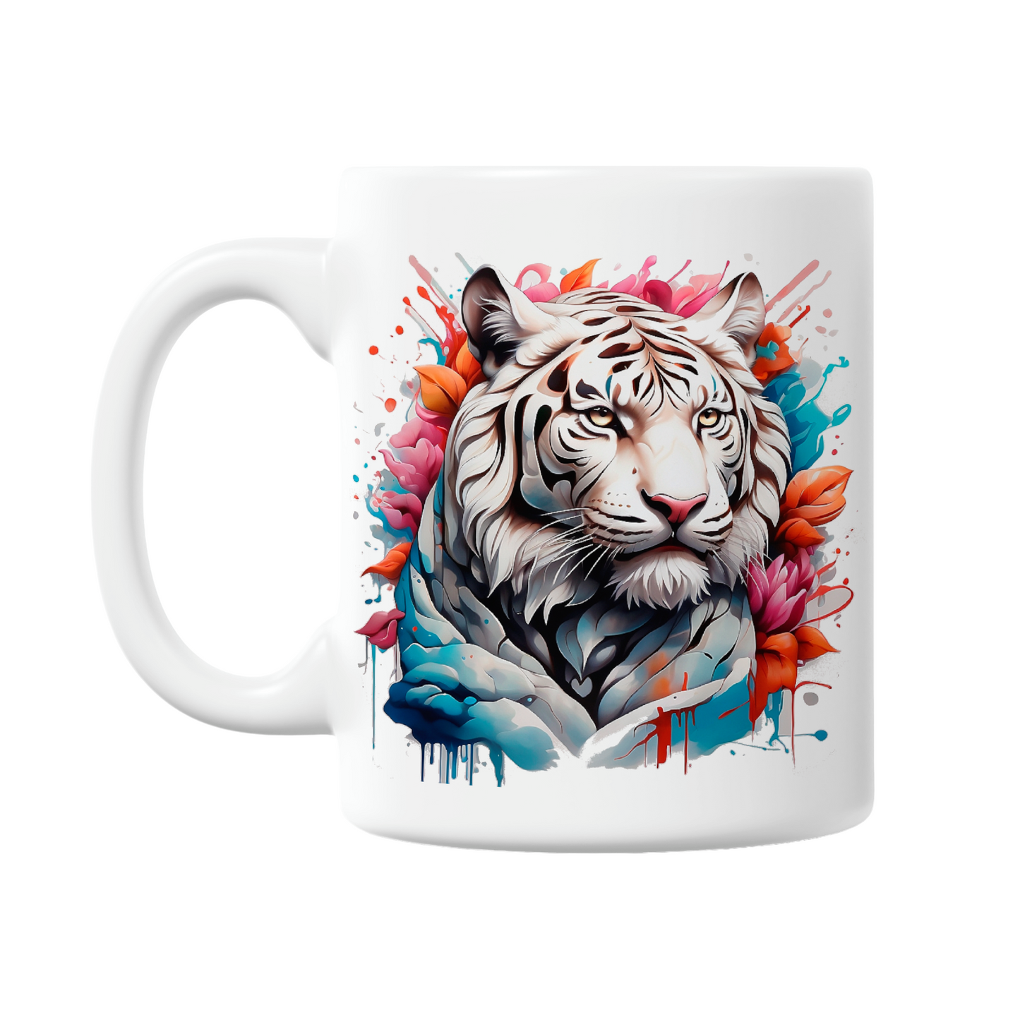 Majestic White Tiger 11oz Printed Mug (6 Designs)