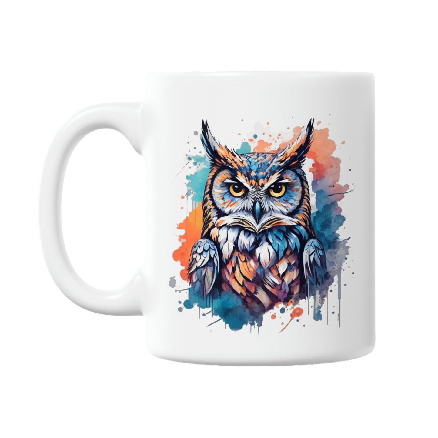 Colourful 11oz Owl Mugs 6 Designs