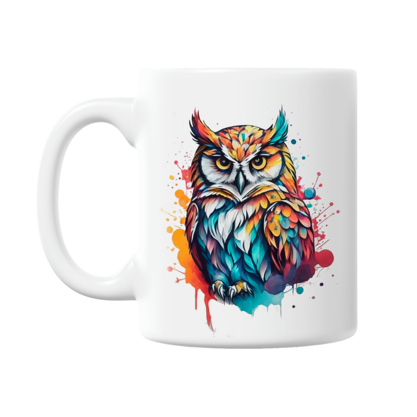 Colourful 11oz Owl Mugs 6 Designs