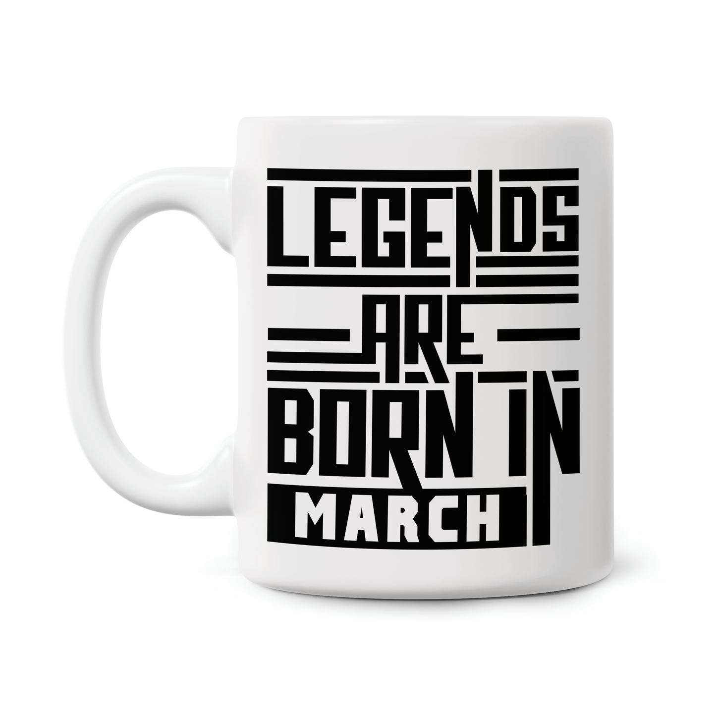 'Legends Are Born In' Birthday 11oz Printed Mugs