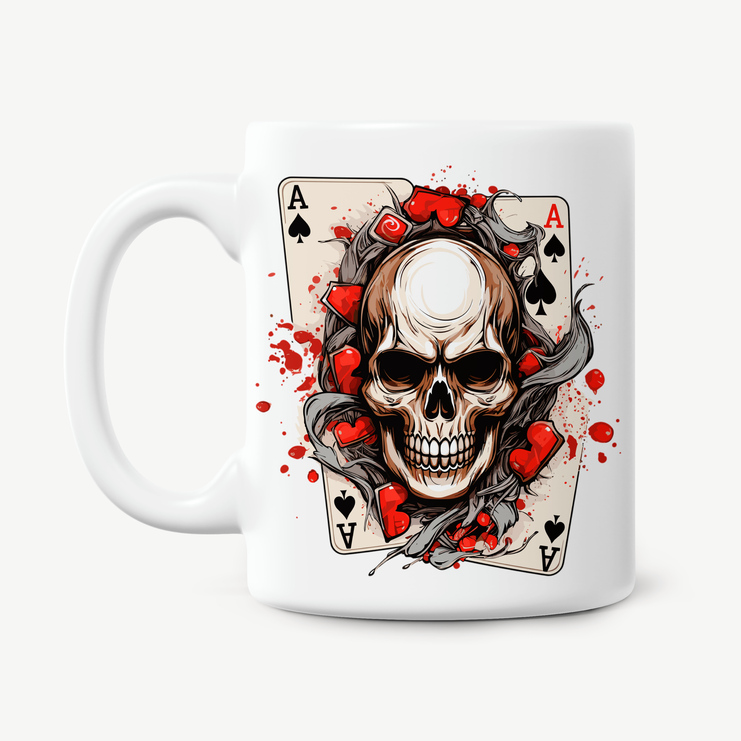 Skulls and Cards 11oz Printed Mugs